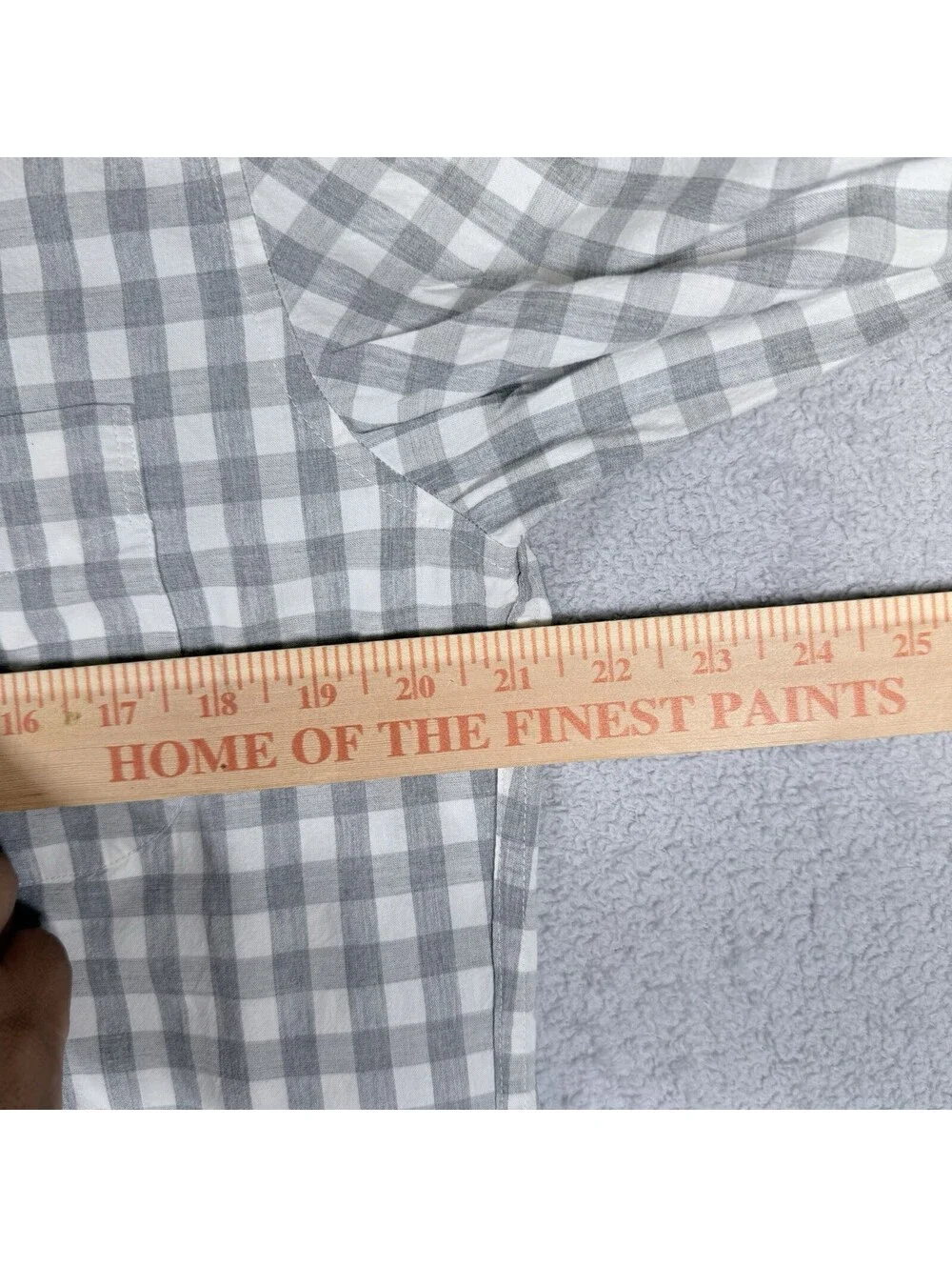 J.Crew Shirt Mens Medium White Gray Gingham Plaid Long Sleeve Slim Untucked VTG